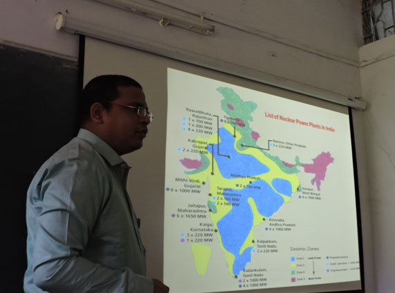 Mr. Priyatham Kumar Bolloju from AMD delivering an extramural lecture